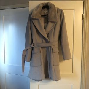 Luxery Wool Blend Wrap Coat